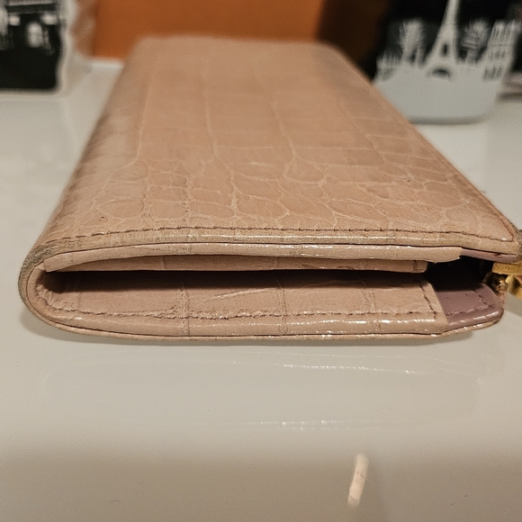 Authentic miumiu Wallet Long Wallet Pink Gold Woman - Picture 12 of 13